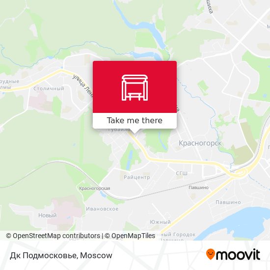 Дк Подмосковье map