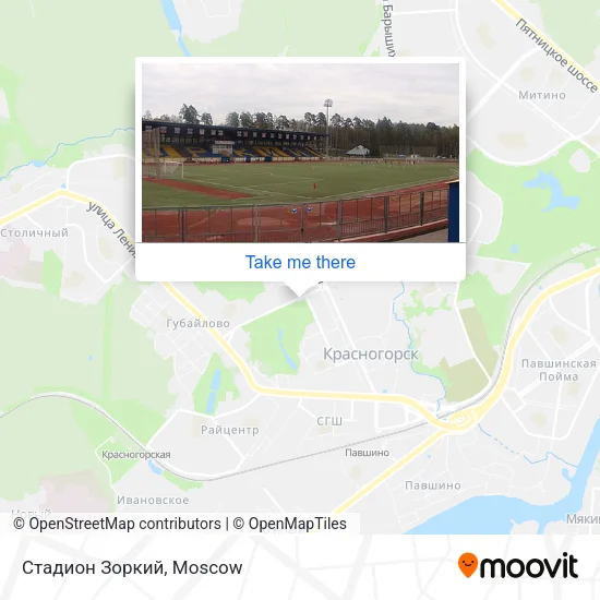 Стадион Зоркий map