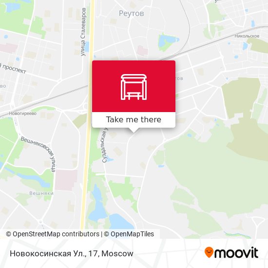 Новокосинская Ул., 17 map