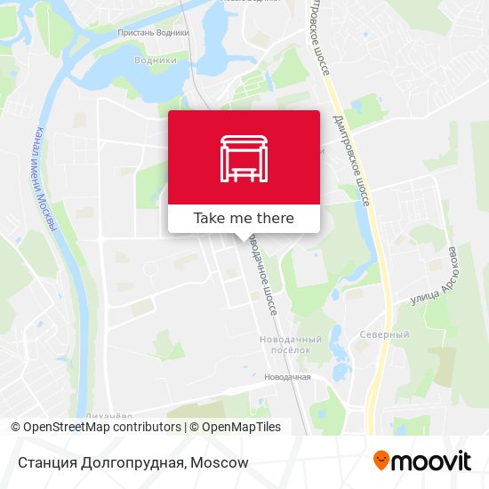 Станция Долгопрудная map