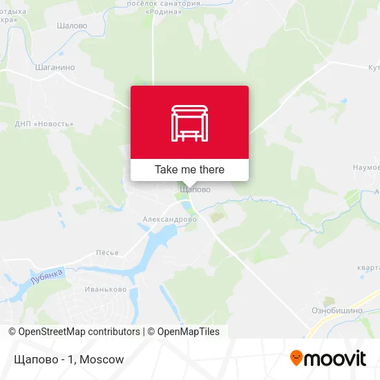 Щапово - 1 map