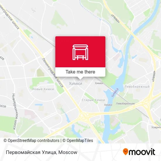 Первомайская Улица map