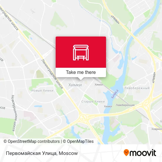 Первомайская Улица map