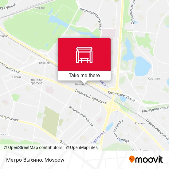 Метро Выхино map