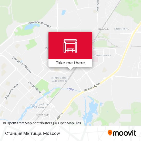 Станция Мытищи map