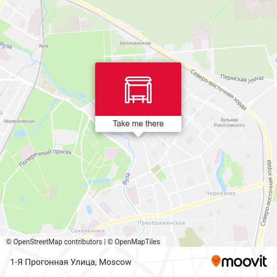 1-Я Прогонная Улица map
