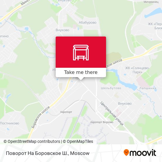 Поворот На Боровское Ш. map