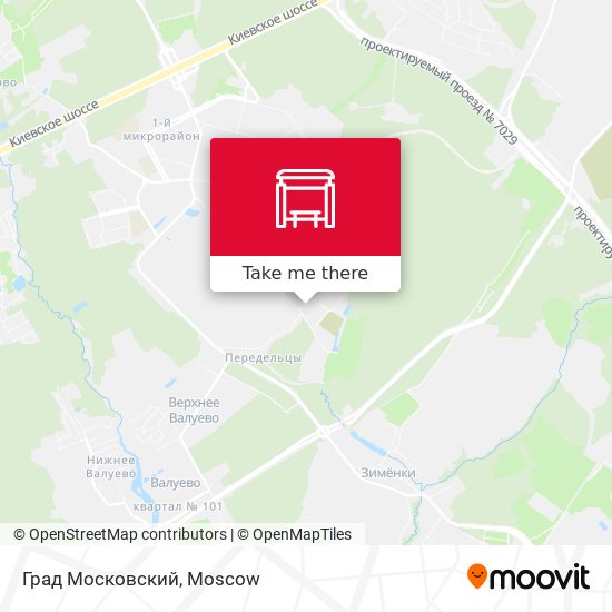 Град Московский map