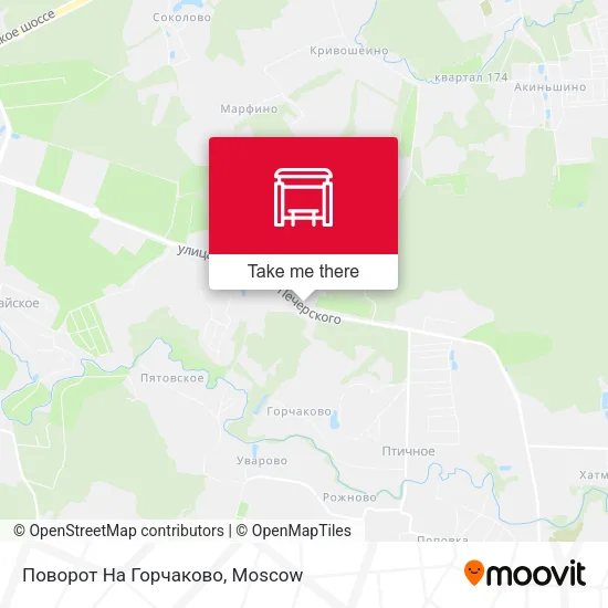 Поворот На Горчаково map