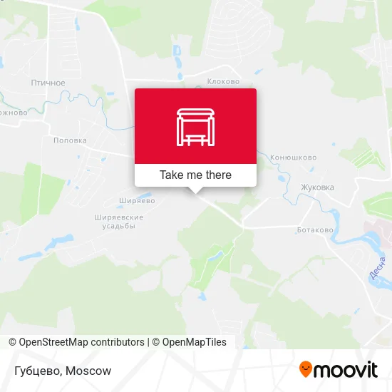 Губцево map