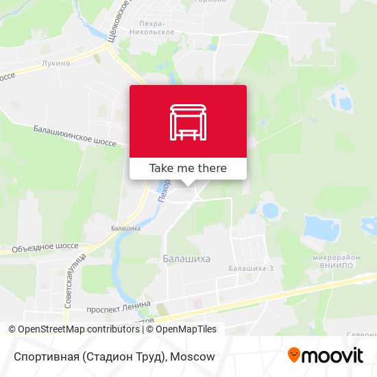 Спортивная (Стадион Труд) map