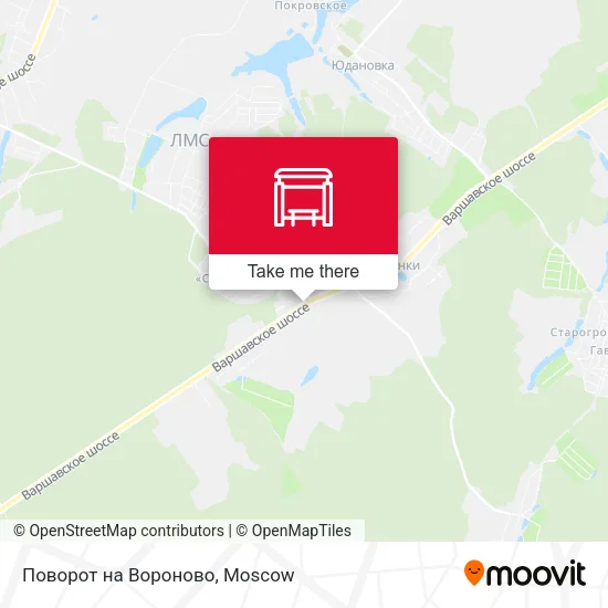 Поворот на Вороново map
