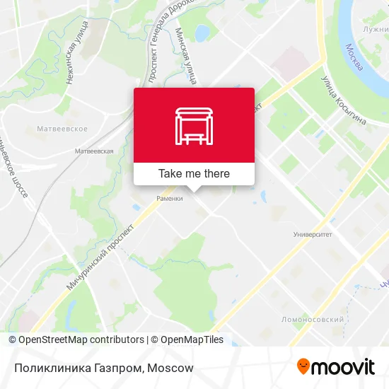 Поликлиника Газпром map