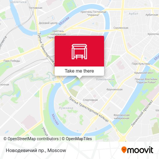 Новодевичий пр. map