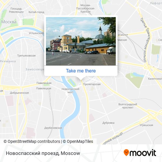 Новоспасский проезд map
