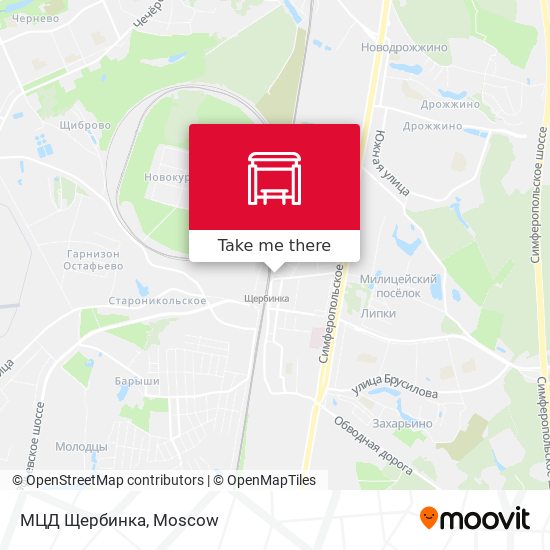 МЦД Щербинка map