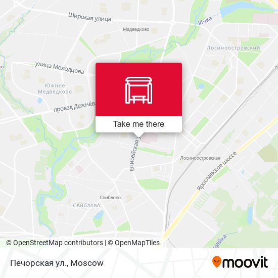 Печорская ул. map