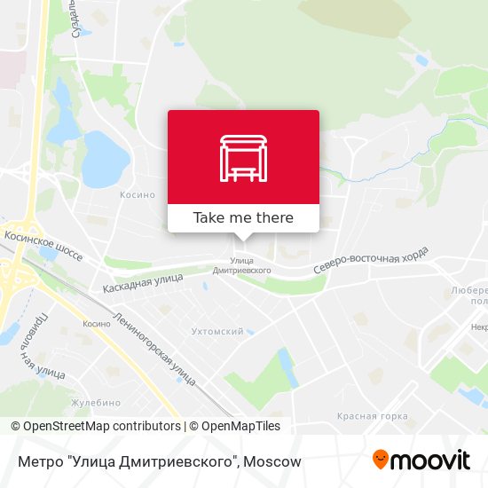 Метро "Улица Дмитриевского" map