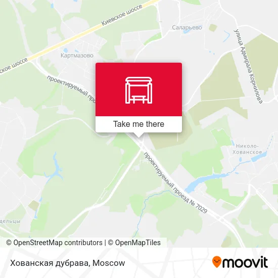 Хованская дубрава map