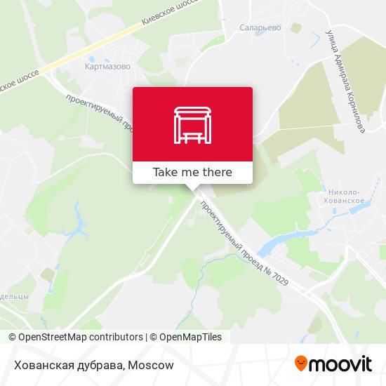 Хованская дубрава map