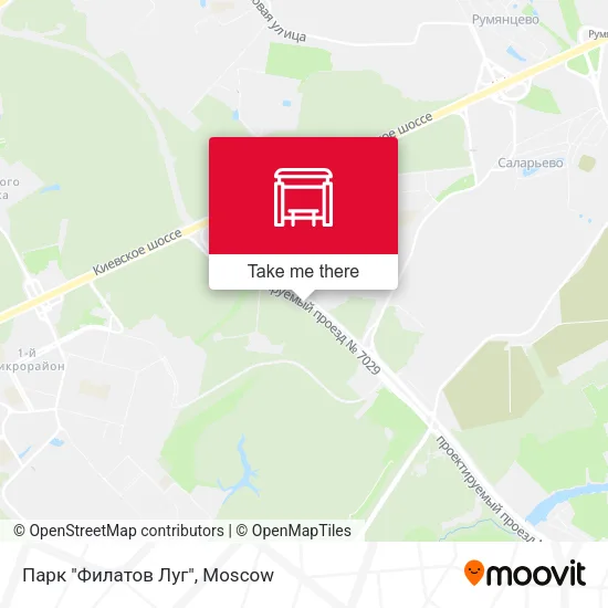 Парк "Филатов Луг" map