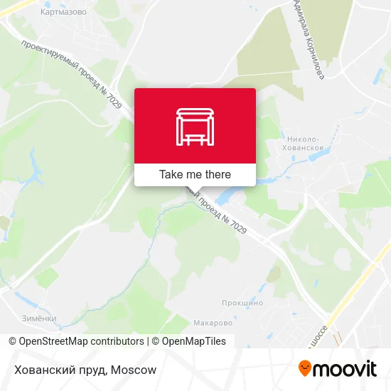 Хованский пруд map