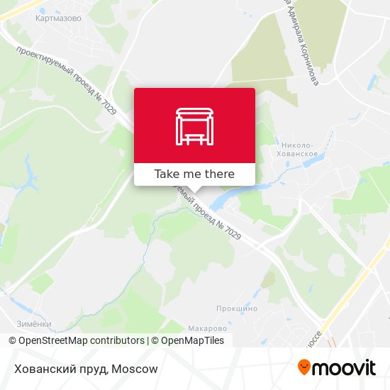 Хованский пруд map