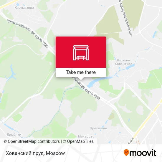 Хованский пруд map