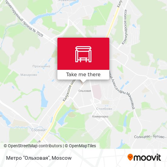 Метро "Ольховая" map