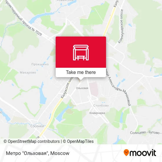 Метро "Ольховая" map