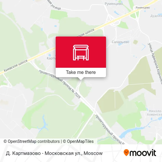 Д. Картмазово - Московская ул. map