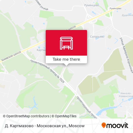 Д. Картмазово - Московская ул. map