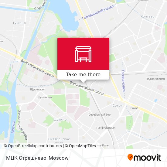 МЦК Стрешнево map