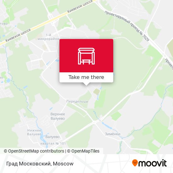 Град Московский map