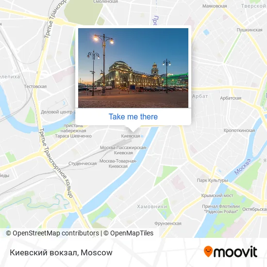 Киевский вокзал map