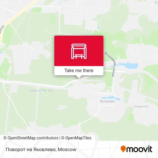 Поворот на Яковлево map