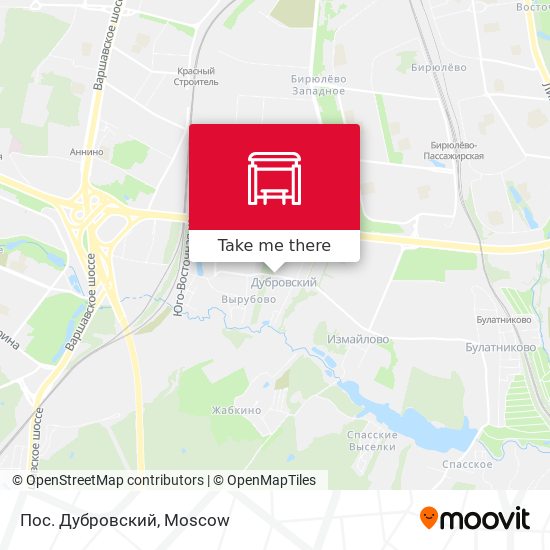 Пос. Дубровский map