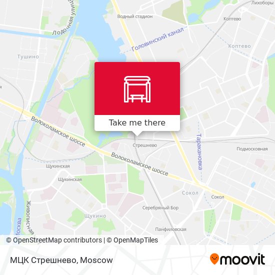 МЦК Стрешнево map