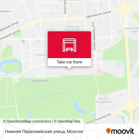 Нижняя Первомайская улица map