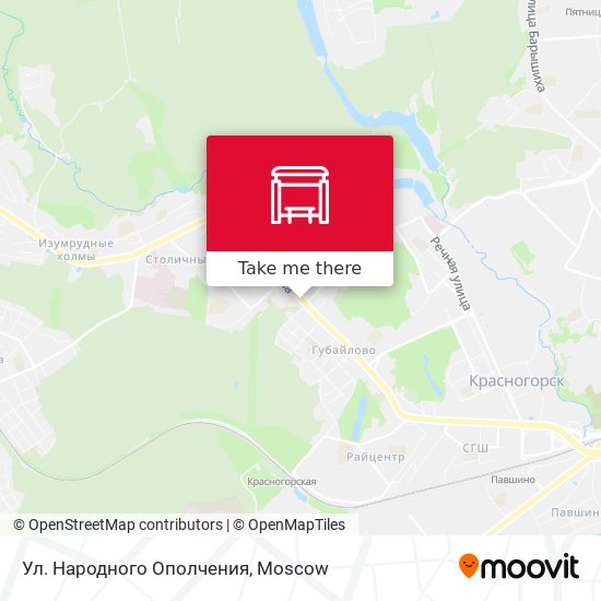 Ул. Народного Ополчения map