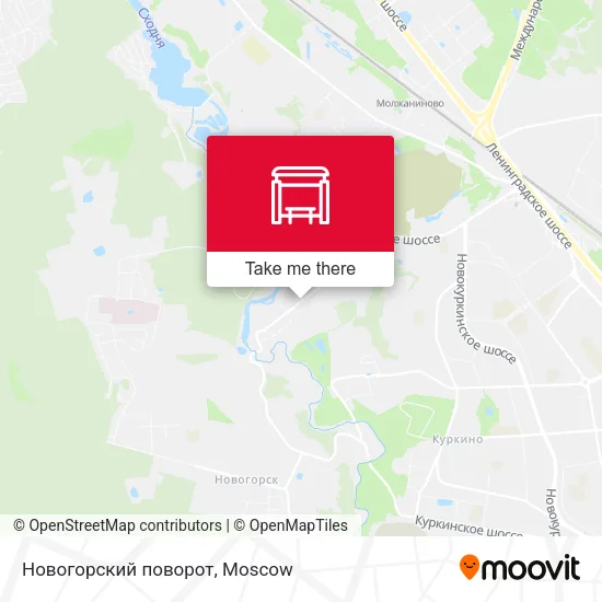 Новогорский поворот map