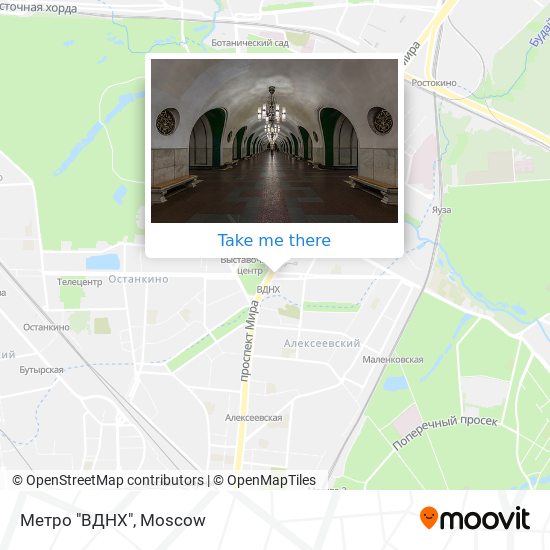 Метро "ВДНХ" map