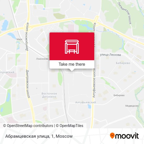 Абрамцевская улица, 1 map