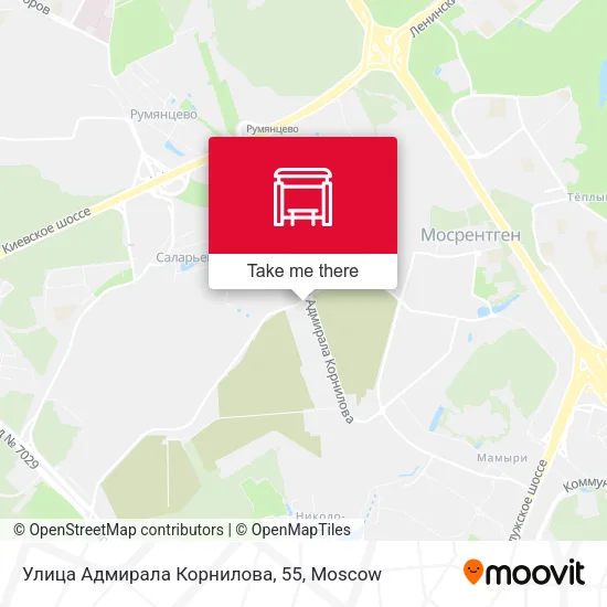 Улица Адмирала Корнилова, 55 map