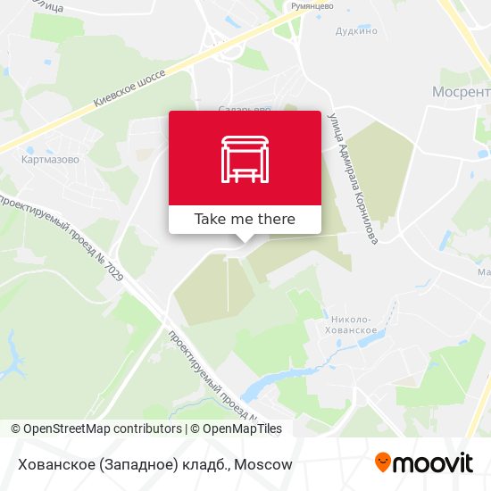 Хованское (Западное) кладб. map