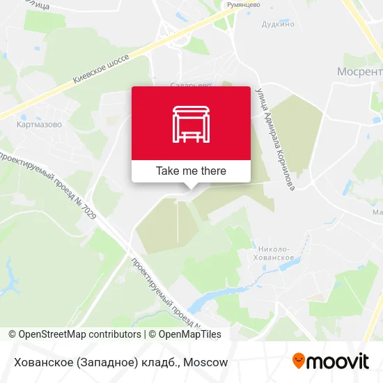 Хованское (Западное) кладб. map