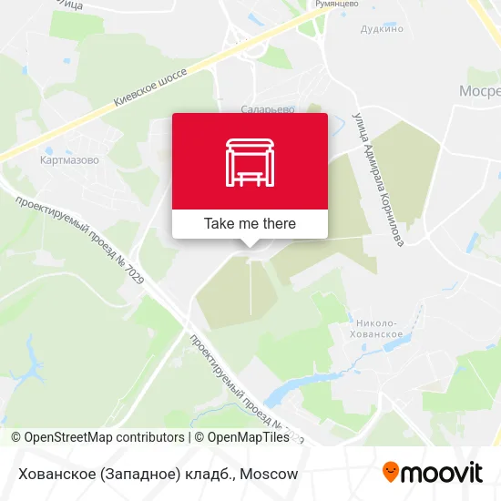 Хованское (Западное) кладб. map