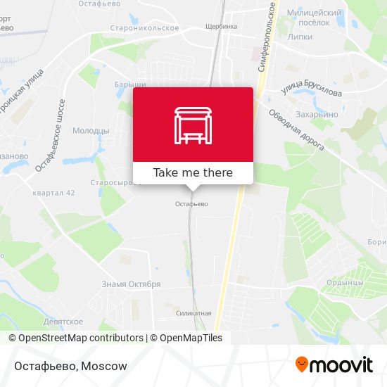 Остафьево map