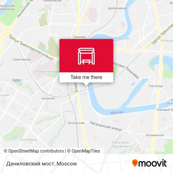 Даниловский мост map