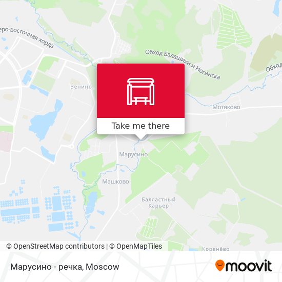 Марусино - речка map